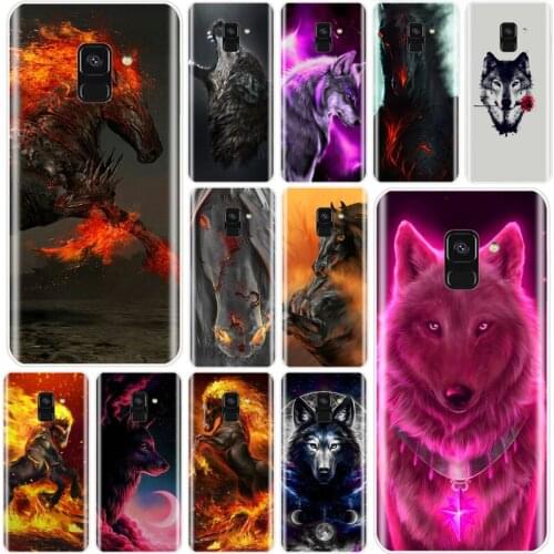 Fierce Wolf and Flame horse Phone case For Samsung Galaxy A3 A5 A7 2015 2016 2017 2018 A8 A9 Plus 2018 TPU Cover