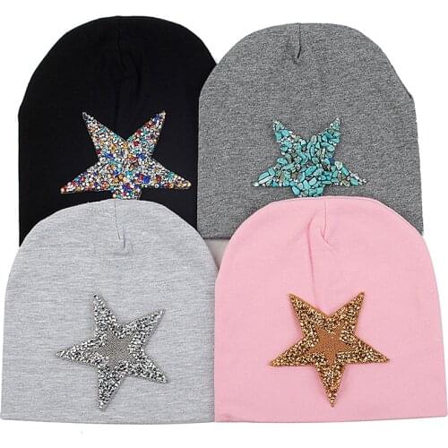 Baby Cotton Cute Beanie Hats Pentagram Skullies Caps Girls Boys Infant Newborn Soft Warm Unisex Casual Beanies For 0-3month