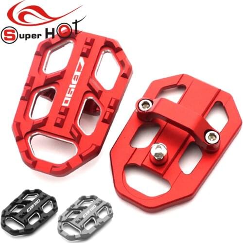 For Honda CB190X CB190R CBF190X CBF190TR CBF190R CB190SS CB CBF 190R 190X Accessories Billet Wide Foot Pegs Pedals Rest Footpegs