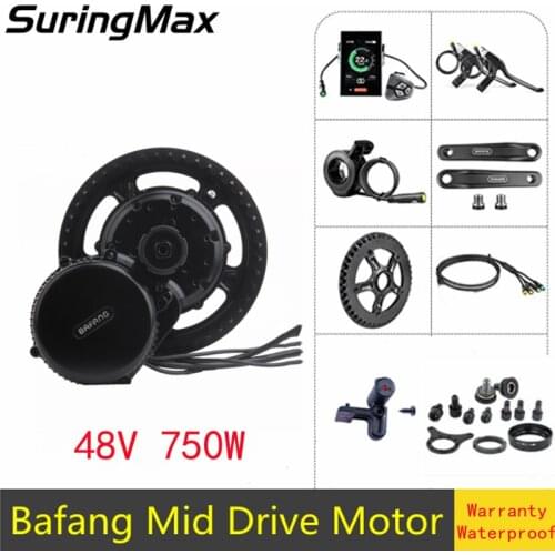 120N.m Powerful 48V 750W 8fun/bafang BBS02 Mid/Center Motor Electric bicycles conversion kits for electrc bike
