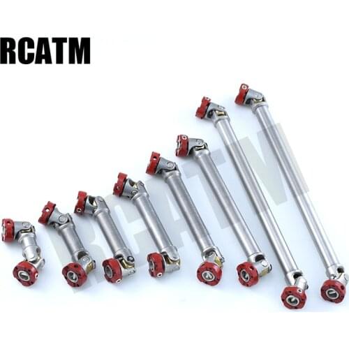 Metal Stainless Steel Flange Drive Shaft CVD 45mm-215mm for 1/10 RC Crawler 1/14 Tamiya Truck Scania Actros Volvo MAN DIY Part