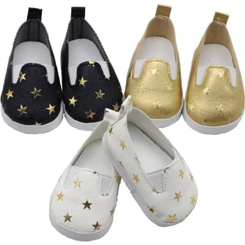 1pair dolls Shoes for 18inch Girl Dolls as fit 43cm baby 1/3 dolls Mini Shoes Accessories Girl Birthday Gift toys