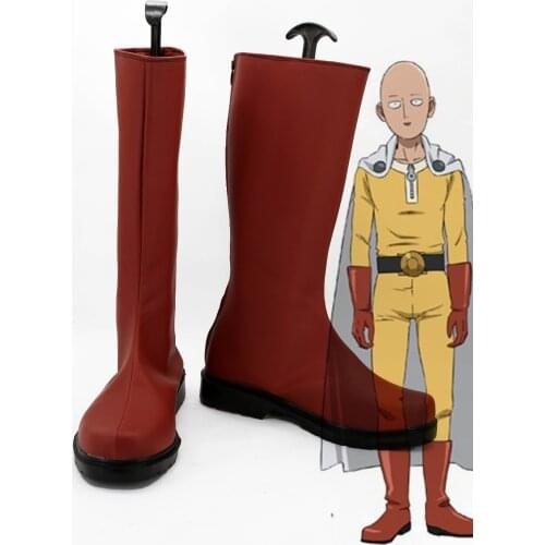 New One Punch Man One-Punch Man Saitama Cosplay Boots Anime Shoes Custom Made