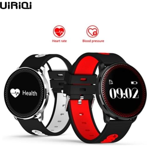 UiRiQI New Smart Wristband Smart Band With Heart Rate Blood Pressure Pedometer Fitness Bracelet Activity Tracker Smart Watch Men