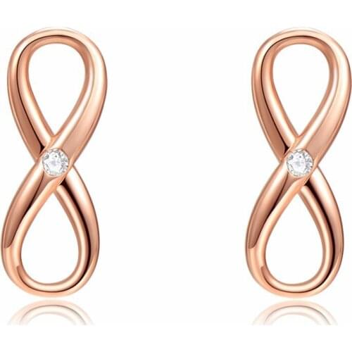 Jingyang Earrings For Womens Fashion Rose Gold Crystal Unlimited Jewelry Girls Circus Charm Drops Earring Day Jewelry