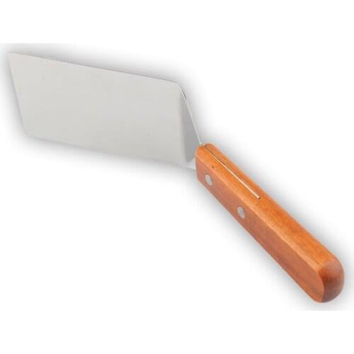Stainless Steel Wooden Handle Steak Frying Spatula Teppanyaki Spatula Universal Spatula Kitchen Gadget