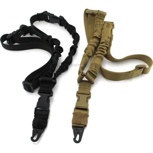 Heavy Duty Tactical Gun Sling 1000D Single Point Bungee Rifle Strap Airsoft Paintball Military Adjustable Shotgun Slings