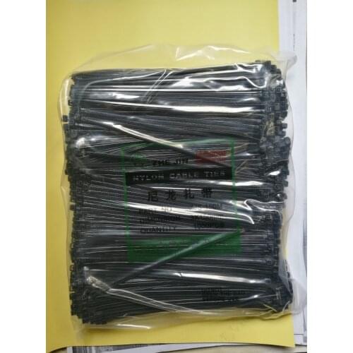 ZHEJIN (1000pcs) ZJ-3*150MM (6.0"X18lbs) Nylon Plastic Zip Trim Wrap Cable Loop Ties Wire(width:2.5mm)
