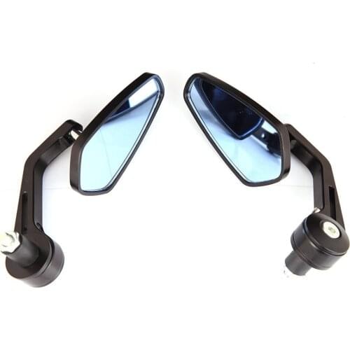 1 Pair 7/8 Inches Bar End Rear Mirrors Moto Motorcycle Scooters Rearview Mirror Side View Mirrors Cafe Racer
