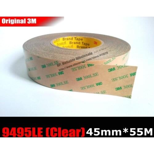45mm*55M*0.17mm) 3M 300LSE Super Strong Bond Clear Two Sides Adhesive PET Tape Waterproof for Cell Tablet Mini Pad Glass Bezel
