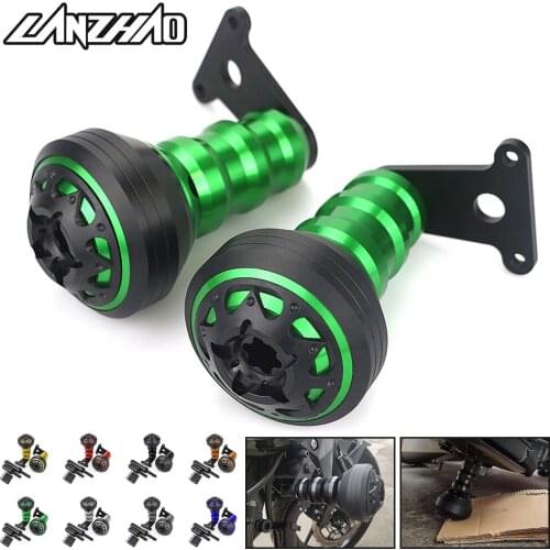 CNC Aluminum Motorcycle Frame Slider Crash Bar Pads Engine Fairing Protector for Kawasaki Ninja 400 2017 2018 2019