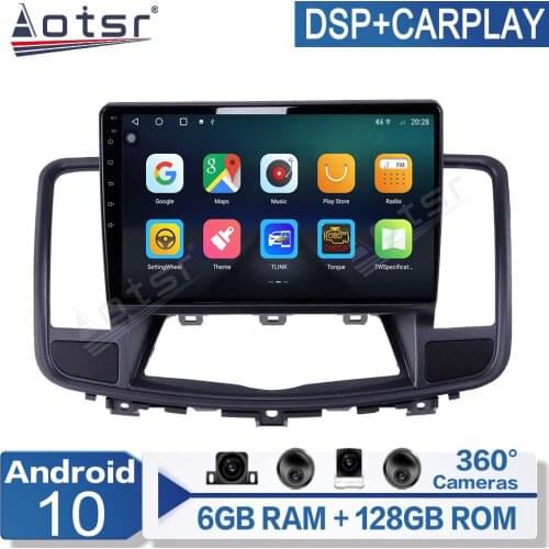 6+128G Android 10 For Nissan Teana J32 2008-2013 Car Multimedia Player Radio GPS Navigation Auto Stereo Recorder