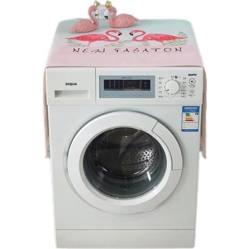 Drum Washing Machine Cover Cartoon Animal Dust Cover Cloth Single Refrigerator Dust Cover Universal Furniture Cover Towel ZM147