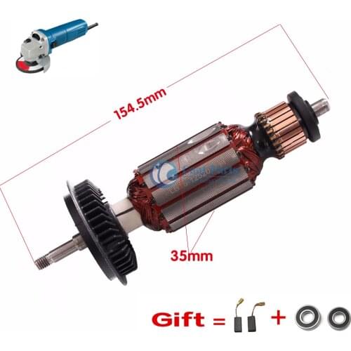 Free shipping! AC220-240V Armature Rotor for Bosch GWS6-100 GWS6-100E TWS6600 TWS6700 TWS6000 GWS6-115 GWS6-125