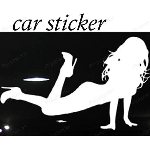Free shipping Reflective warning decals car styling 1pcs sexy girls car sticker feet beauty car sticker Decoration