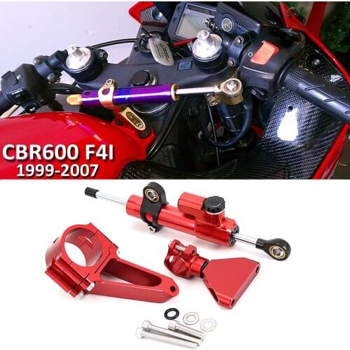 CNC Motorcycle Steering Dampers Stabilizer Bracket Mount Kit Support For HONDA CBR600 F4i CBR 600 1999-2007