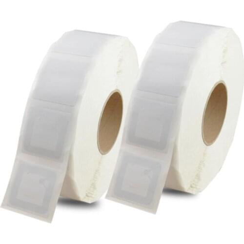 1000pcs 13.56mhz Icode sli x with 1K Electronic RFID label 15693 Smart Library label Sticker 45mm*45mm