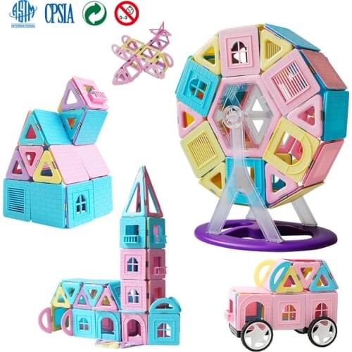 Magnetic Designer Constructor Toy For Boys Girls Magnetic Building Blocks Magnet Educational Toys For Children