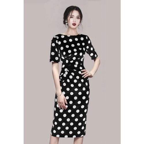 Летние платья в горошек LLZACOOSH China At AliExpress