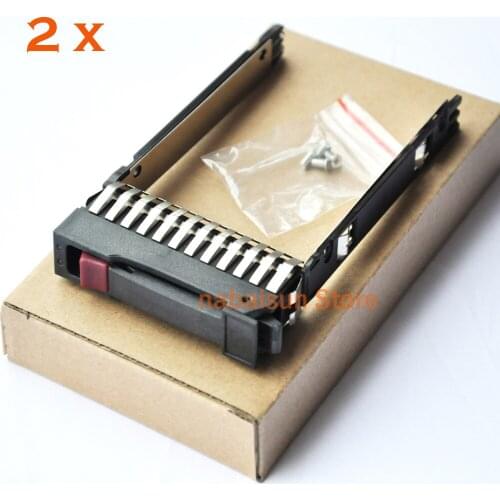 Lot of 2 Server HDD tray 500223-001 2.5'' SAS Tray for DL160G7 DL180G7 ML350G6 ML370G6 ML370,G6,G7 ,New retail, with screws