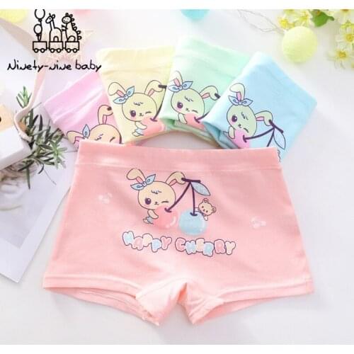 Cute Girls Boxer Kids Cotton Underwear Girls Panties Kids Casual Briefs Children Underpants Childrens Underwear for Girls