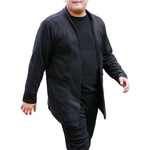 Spring autumn sweater men 5XL 6XL 7XL 8XL Bust 152cm Plus size cardigan men