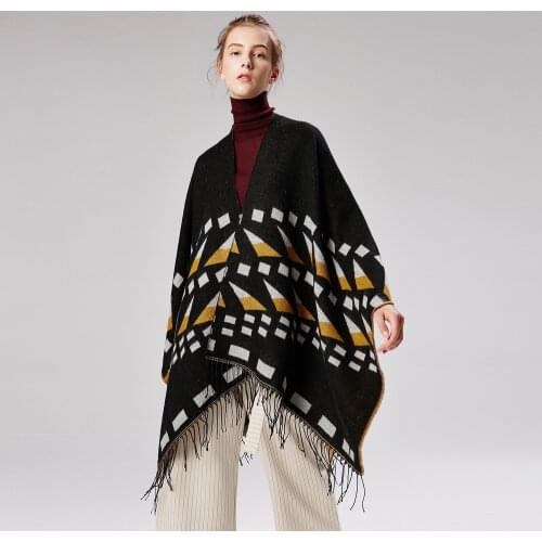 New Womens Winter Scarf Womens Cashmere Shawl and Shawl Fashion Design Pashmina Womens Sweater Sweater Shawl Vintage Blanket