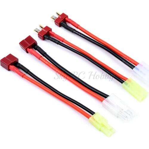 Deans T Plug Female / Male to Tamiya / Mini Tamiya Male Female Adapter Connector 14AWG 16AWG Wire For RC Parts