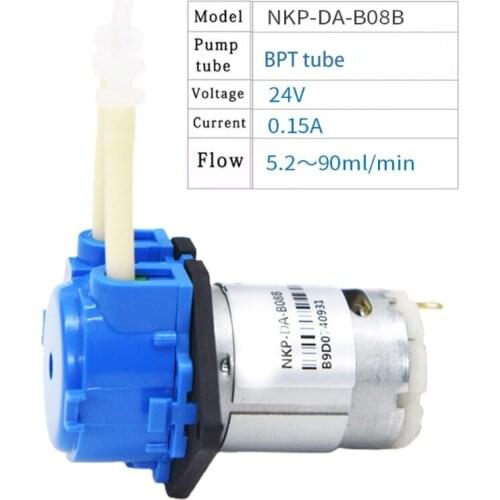 Peristaltic Pump 12V/24V Long Service Life Peristaltic Dosing Pump for Aquarium DIY Lab Analytical High Pressure Pump