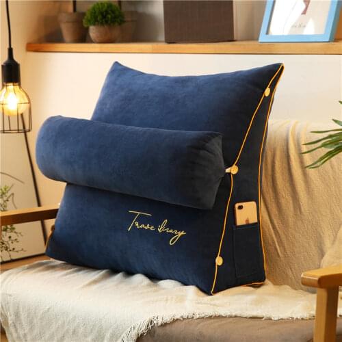 Sofa Backrest Cushion Bed Office Chair Support Pillow Chaise Lounge Waist Lumbar Cushions