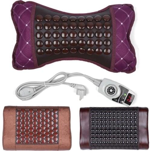 Natural Jade Massage Pillow Help Sleep Relieve Cervical pains Fatigue Posture Correction Relaxation Physiotherapy Health Pillows