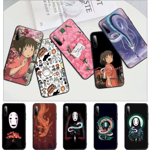 Studio Ghibli Spirited Away Totoro Silicone Mobile Phone Cover Case For Huawei P9 P10 P20 P30 P40 Lite Pro P Smart 2019 2020