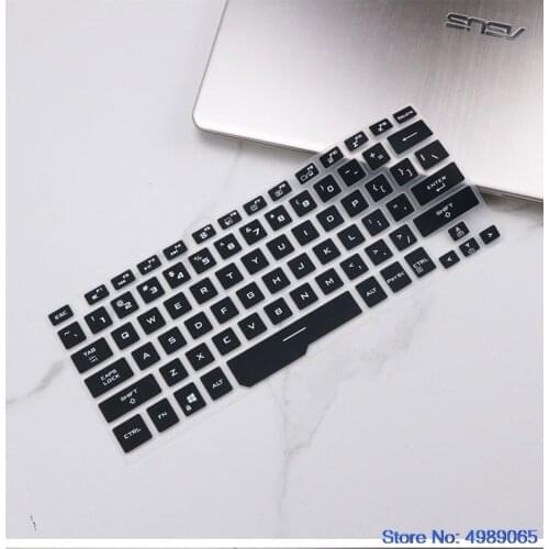 For Asus ROG Zephyrus G14 GA401 GA401ii GA401iv GA401iu 14-inch gaming notebook Silicone Clear Keyboard Skin Cover Protector