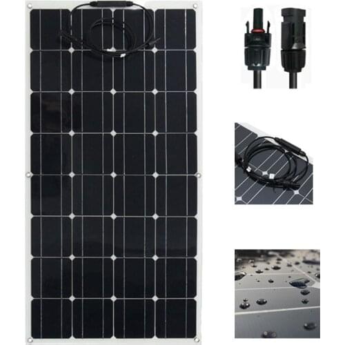Solar Panels 100W 18V 32pcs Solar Cell 12v Battery Charge For Home Camping Car