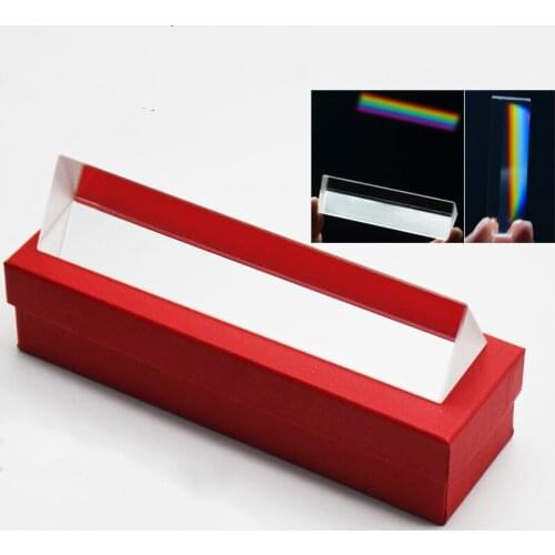 8cm Glass Prism Rainbow Photo Shoot Physics Right Angle Students Optical Glass Prism Physical Equipment Apparatus