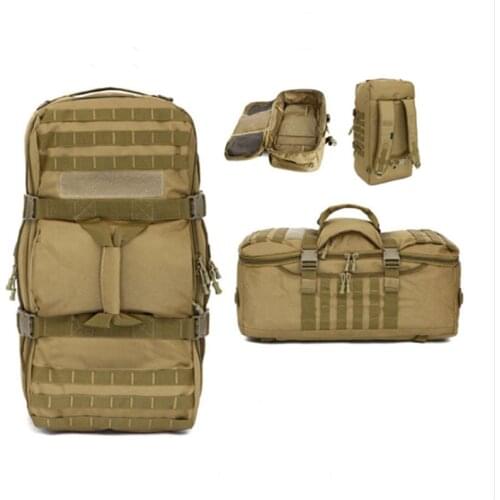 60L Tactical Waterproof Bags Multi-fuction Outdoor Camping Hiking Trekking Backpack Military Combat Wear-resistant Nylon Trunk