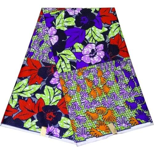 Nigerian Batik Fabrics African Polyester Print Ankara High Quality Veritable Wax 2019 Pagne African Ankara Wax Veritable Fabric