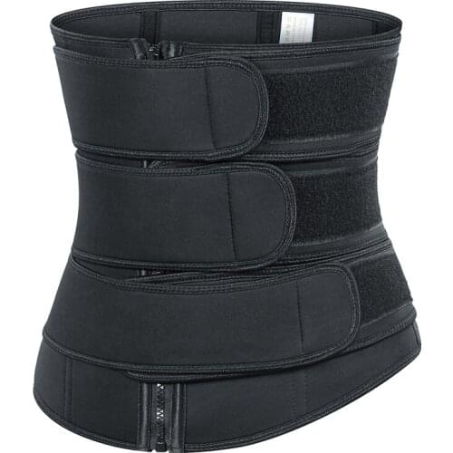 Workout Waist Trainer for Women Corset Trimmer Belt Cincher Body Shaper Girdle Weight Loss Shapewear 3 Strap Waist Reducing Belt