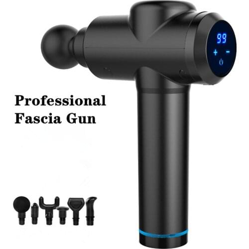 High Frequency Vibration Muscle Fascia Gun Relaxer Electric Shock Grab Massage Gun Fitness Stick Deep Muscle Pain Relief Massage