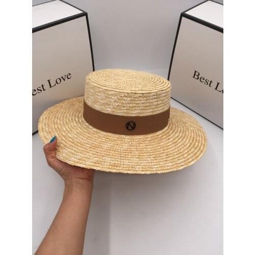 Spring and summer big eaves topi lafite womens straw hat subnet with trill ins fashion tide flat leisure