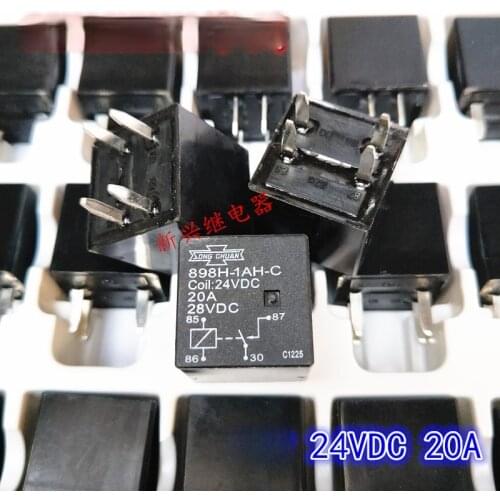 1PCS New 898H-1AH-C 4PIN 24VDC high-power automotive relay 20A 28V