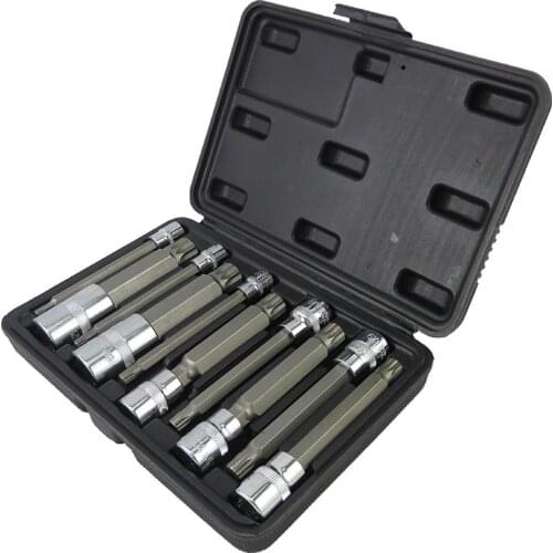10pcs Twelve Angle Sleeve 12 Head Quick Spanner Plum Blossom Star Spear Nozzle Screwdriver Key Socket Wrench Set