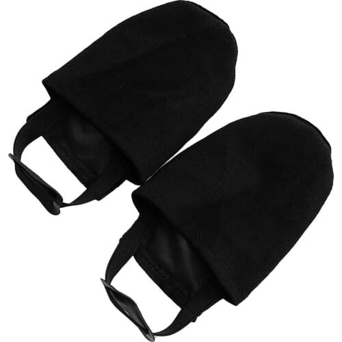 2 Pack of Shoe Sliders for Bowling Shoes, Elastic Strap fits for Most Shoes for Both Women and Men - Black