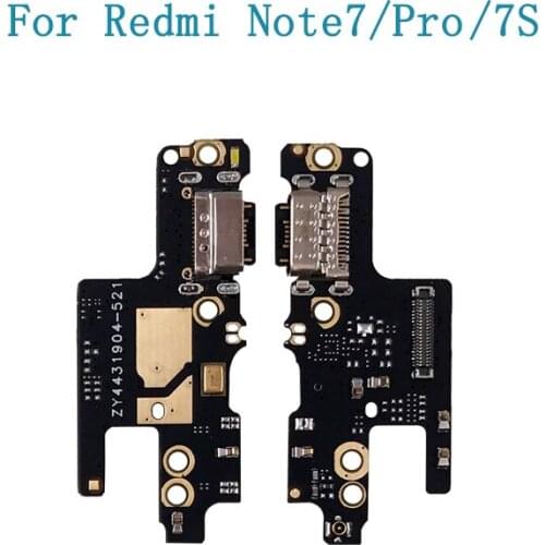 50pcs/lot USB Charger Port Dock Plug Connector Tail Plug Small Board Flex Cable Charger Port Board For Xiaomi Redmi Note7/Pro/7S