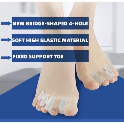 8pcs/4pairs Silicone Toe Protector Orthotics Valgus Corrector Gel Separator Pedicure Tools Orthopedic Straightener Feet Care
