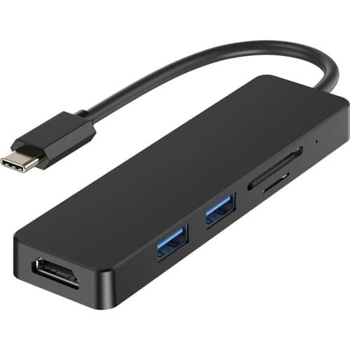 USB C Type C Adapter USB C Hub 5 IN 1 Dock Pro accessories Splitter HDMI-compatible Adapter usb 3.0 hub for Macbook