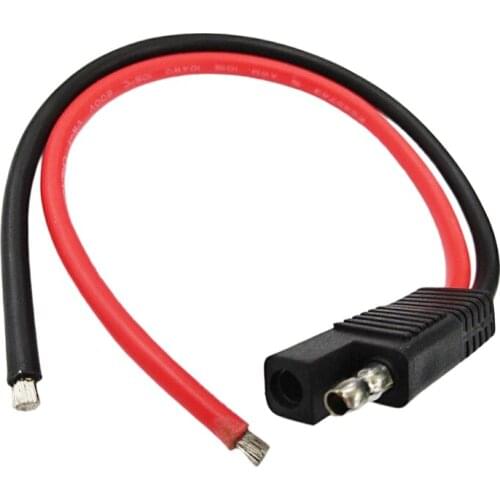 NCHTEK 10AWG Copper Single Head SAE Power Automotive Extension Connector Cable About 30CM/Free DHL Shipping/100PCS