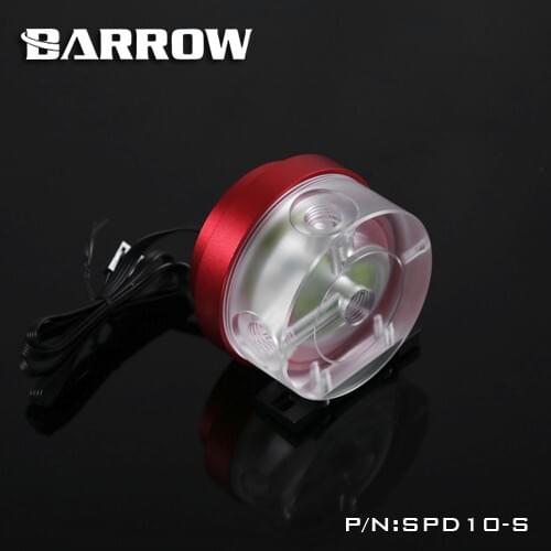 Barrow SPD10-S, 10W PWM water cooling pumps, Maximum flow 450L / H, maximum lift 3 meters barrow water cooling