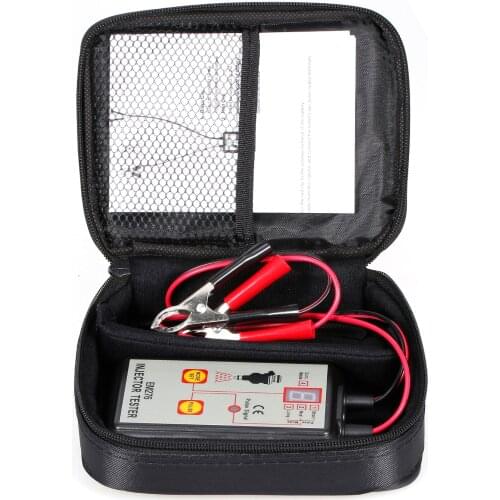 EM276 Auto Injector Tester 4 Pluse Modes Fuel Injector Flush Cleaner Adapter Cleaning Tool Kit