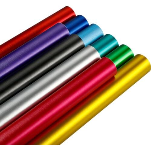50*200cm Chrome Brushed Ice Film Plating PVC Vehicle Wrapping Stickers Foil DIY Wire Drawing Vinyl Motorcycle Car Accessories